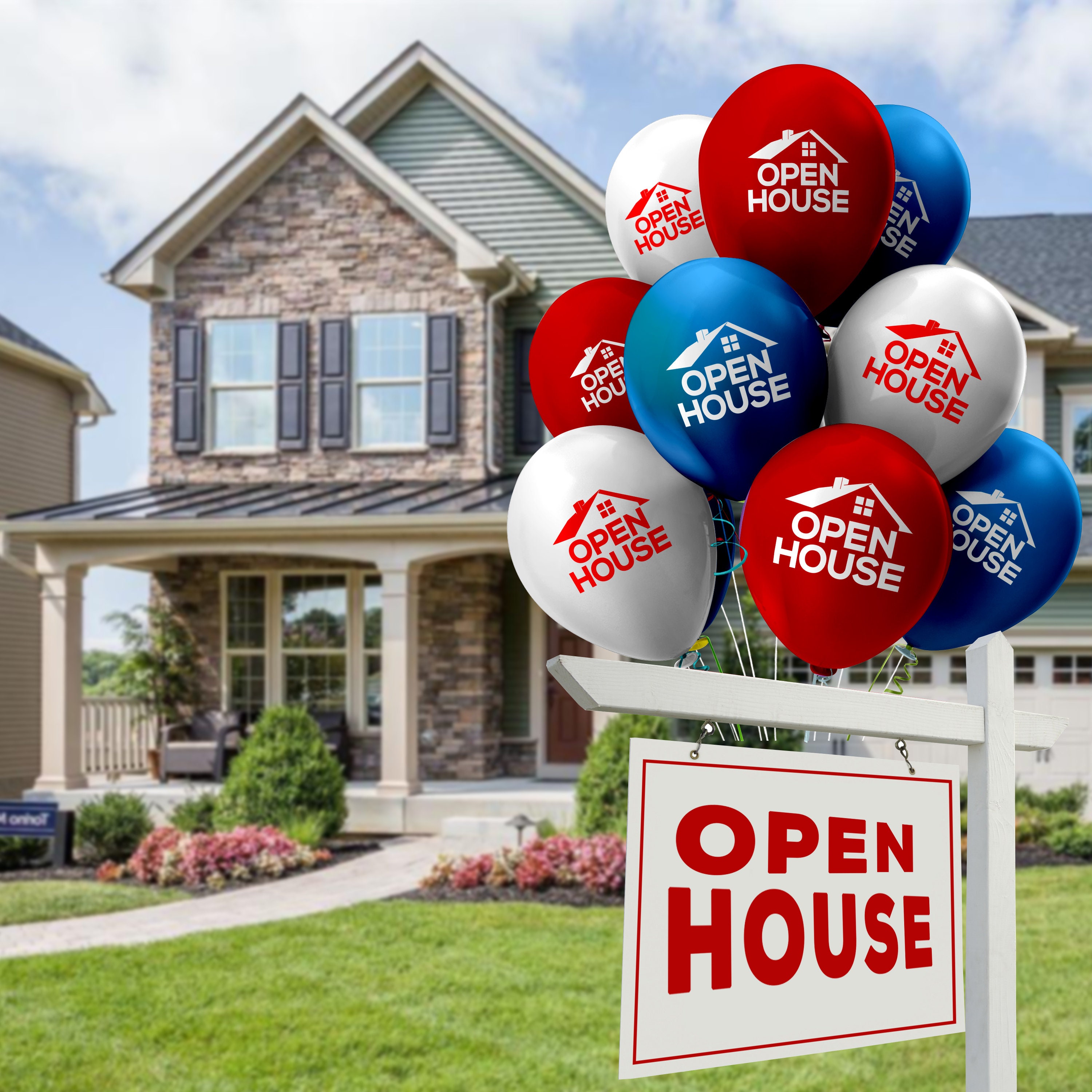 House for Sale Balloons Open House Balloons for Real Estate | Etsy