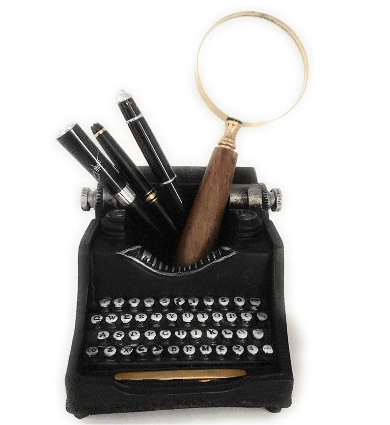 Retro Shabby Chic Vintage Typewriter Pencil Holder for Desk Etsy