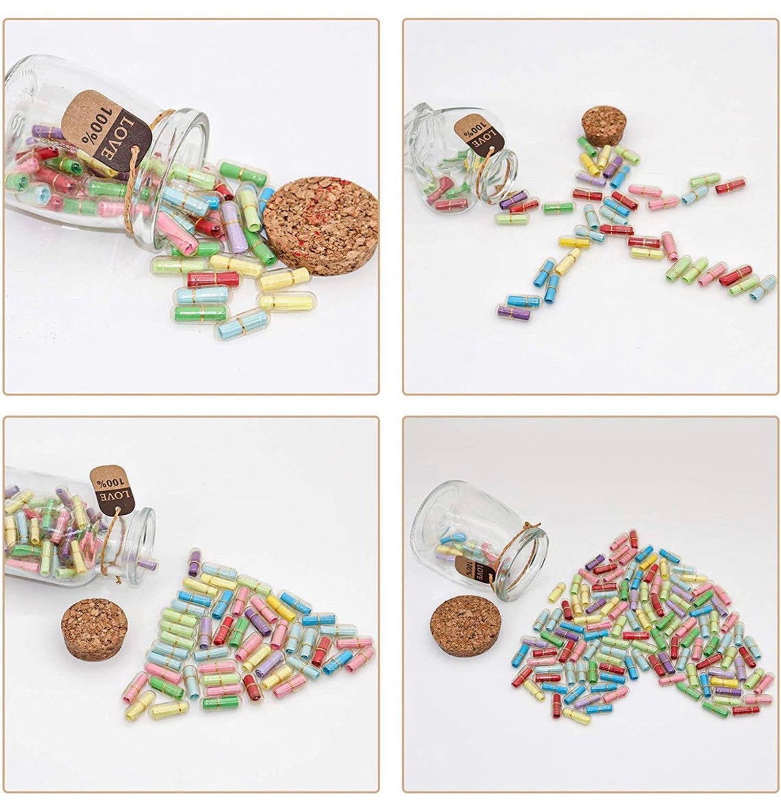 Capsule Letters Message in a Bottle Cute Things Gifts for Etsy