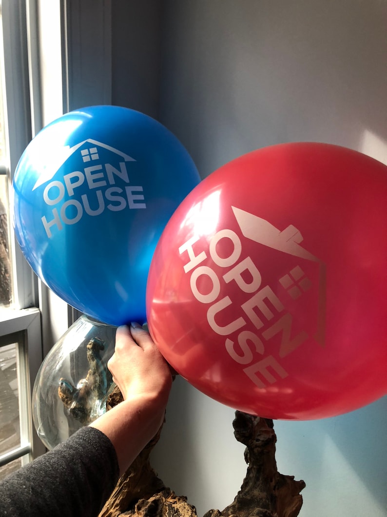 House for Sale Balloons Open House Balloons for Real Estate Etsy