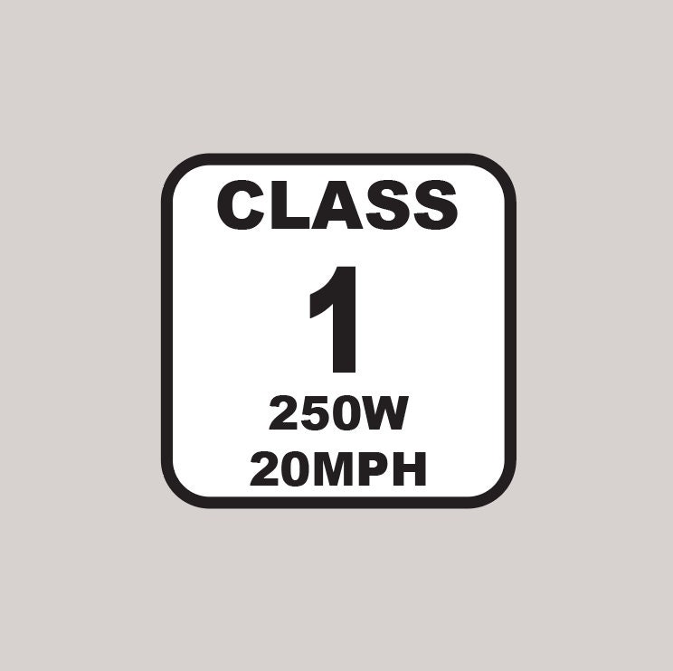 4 of Electric Bike Sticker Set Class 1 