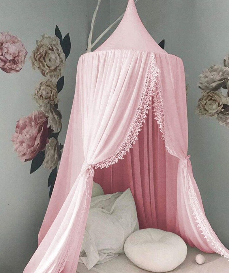 Canopy for Girls Bed Princess Bed Canopy Net for Kids Baby Etsy