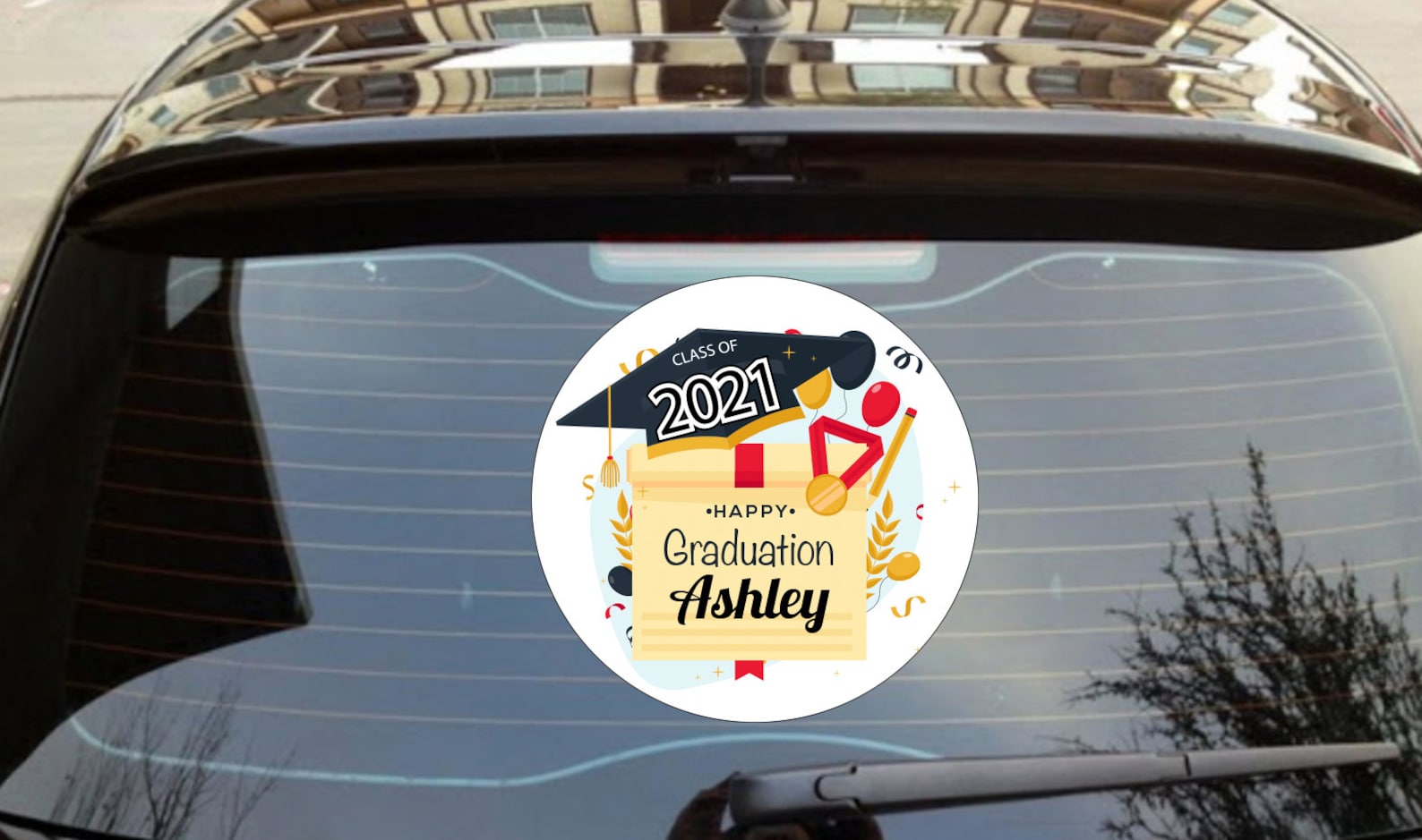 Car removable vinyl graduation stickers custom vehicle Etsy