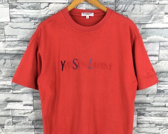 saint laurent t shirt etsy