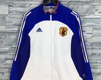 Japan jfa | Etsy ADIDAS TRAININGSJACKE NIPPON Japan Fussball WM Vintage Gr.L