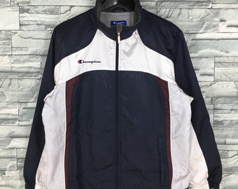 vintage champion pullover windbreaker