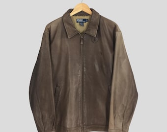 Vintage 1980s Polo by Ralph Lauren Leather Jacket - Etsy