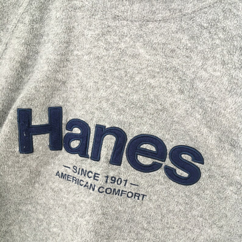 Vintage 90s Hanes Fleece Sweatshirt Medium Hanes American - Etsy