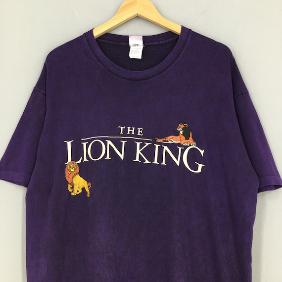 Vintage 90's the Lion King Disney Purple Tshirt Xlarge Lion Vintage 90's the Lion King Disney Purple Tshirt Xlarge Lion