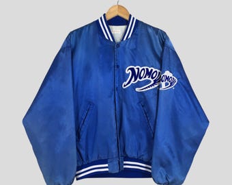 90年代後期　ロサンゼルスドジャース　サテンジャケット　XLサイズ ヴィンテージ 90年代 LA ドジャース MLB スタジアム バーシティ