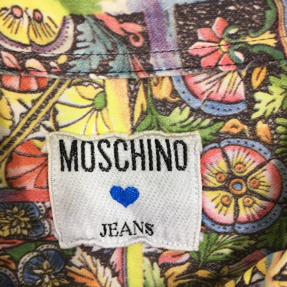 Vintage Moschino Jeans Retro Shirt Casual Medium … - image 5