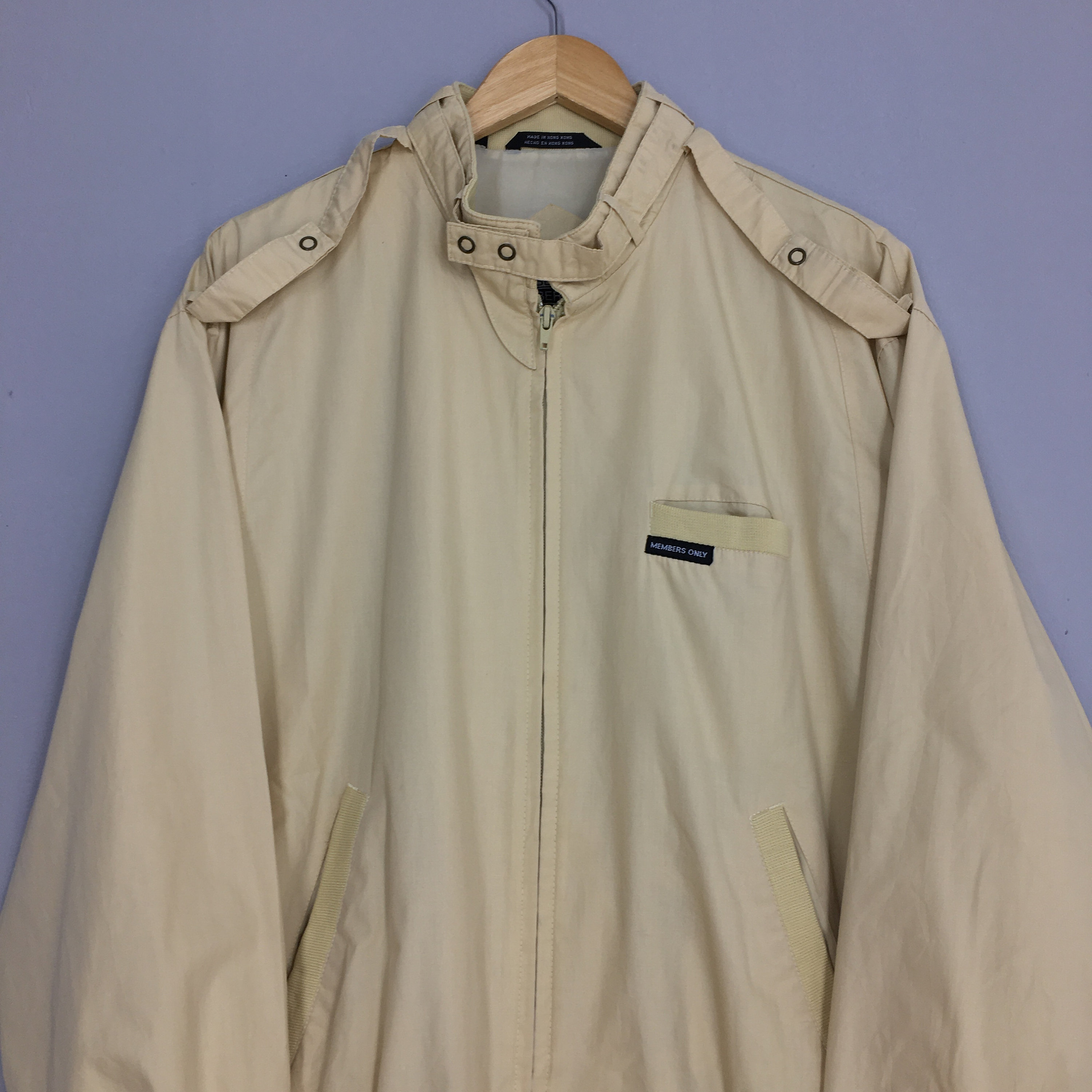 Vintage 90s Members Only Harrington Coat Zipper Large Members Only