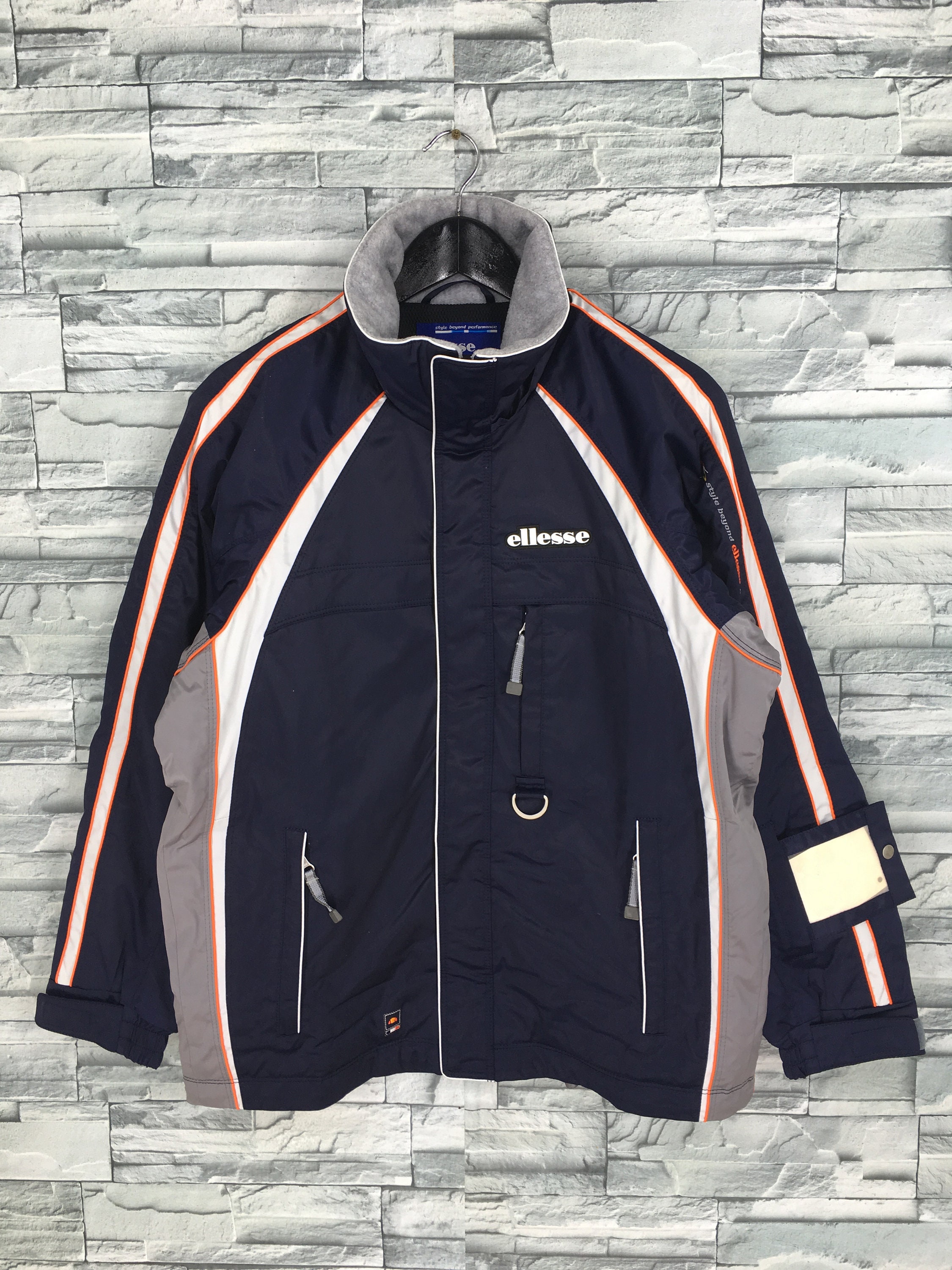Vintage Ellesse Ski Wear Dark Blue Jacket Large Ellesse Italia | Etsy