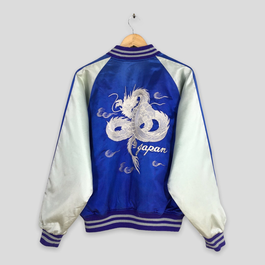 Veste Evisu Sukajan Brodée Dragon - Style Osaka Japan Streetwear - Taille S - Occasion Très Bon état