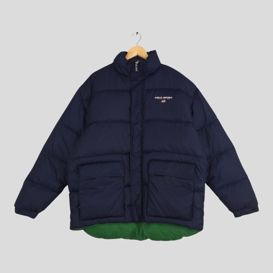 Vintage 90's Polo Sport Puffer Bomber Jacket Medium Polo Ralph