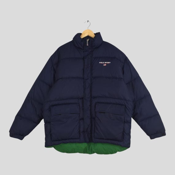 Vintage 90's Polo Sport Puffer Bomber Jacket Medium Polo Ralph