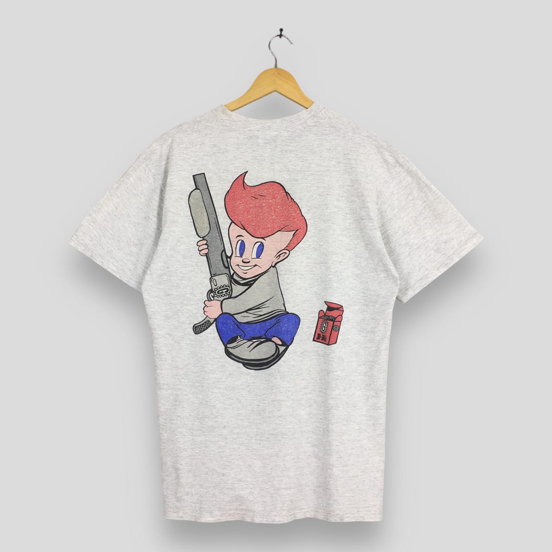 Vintage 90s Gouge Skateboard T Shirt Medium Gouge Kids Graphics