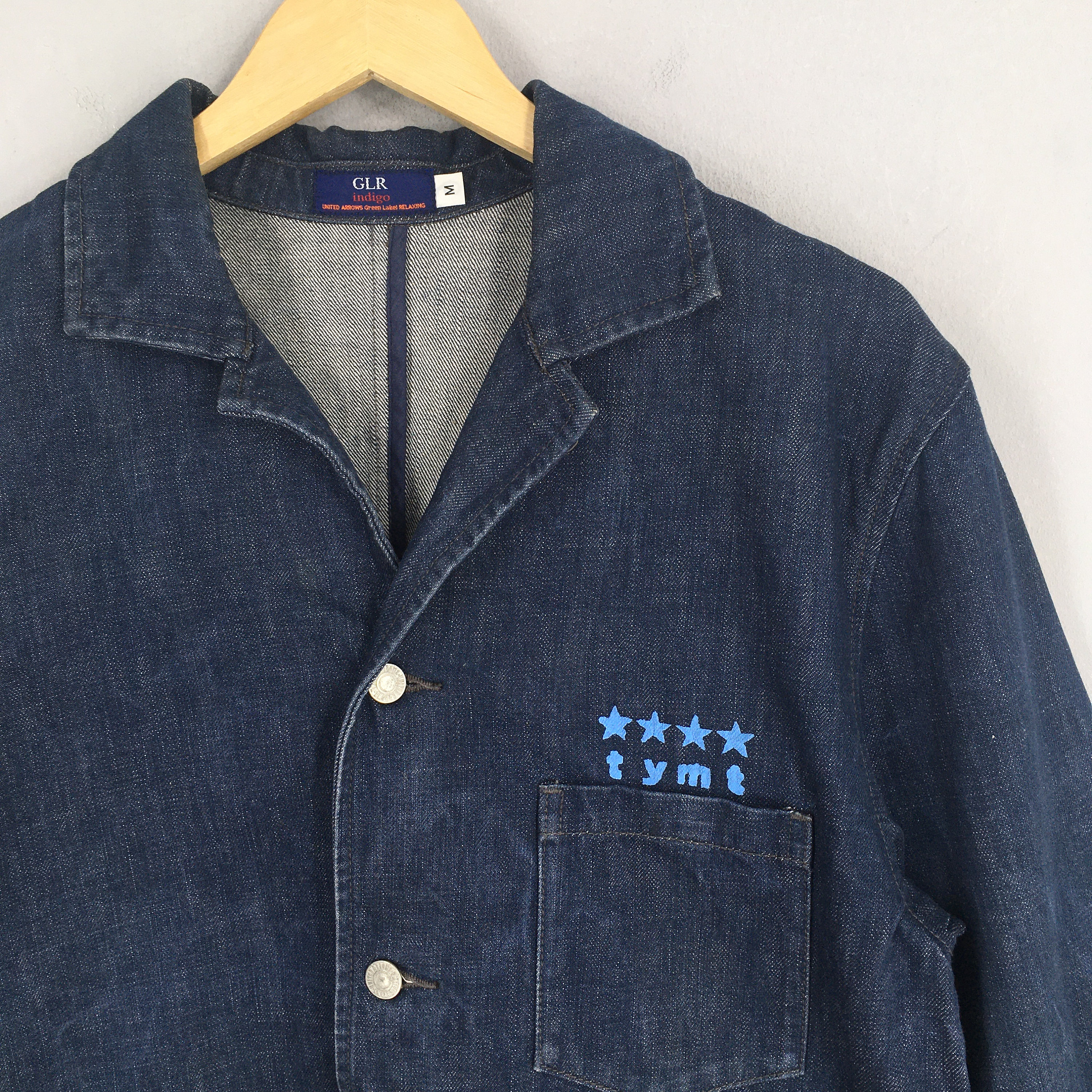 Vintage 1980s Denim Jeans Workwear Jacket Medium Japanese