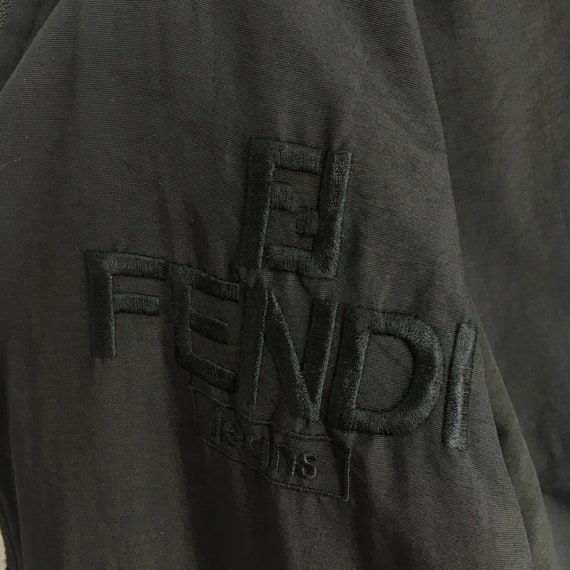 Fendi Roma Monogram  Black Reversible Jacket Larg… - image 5