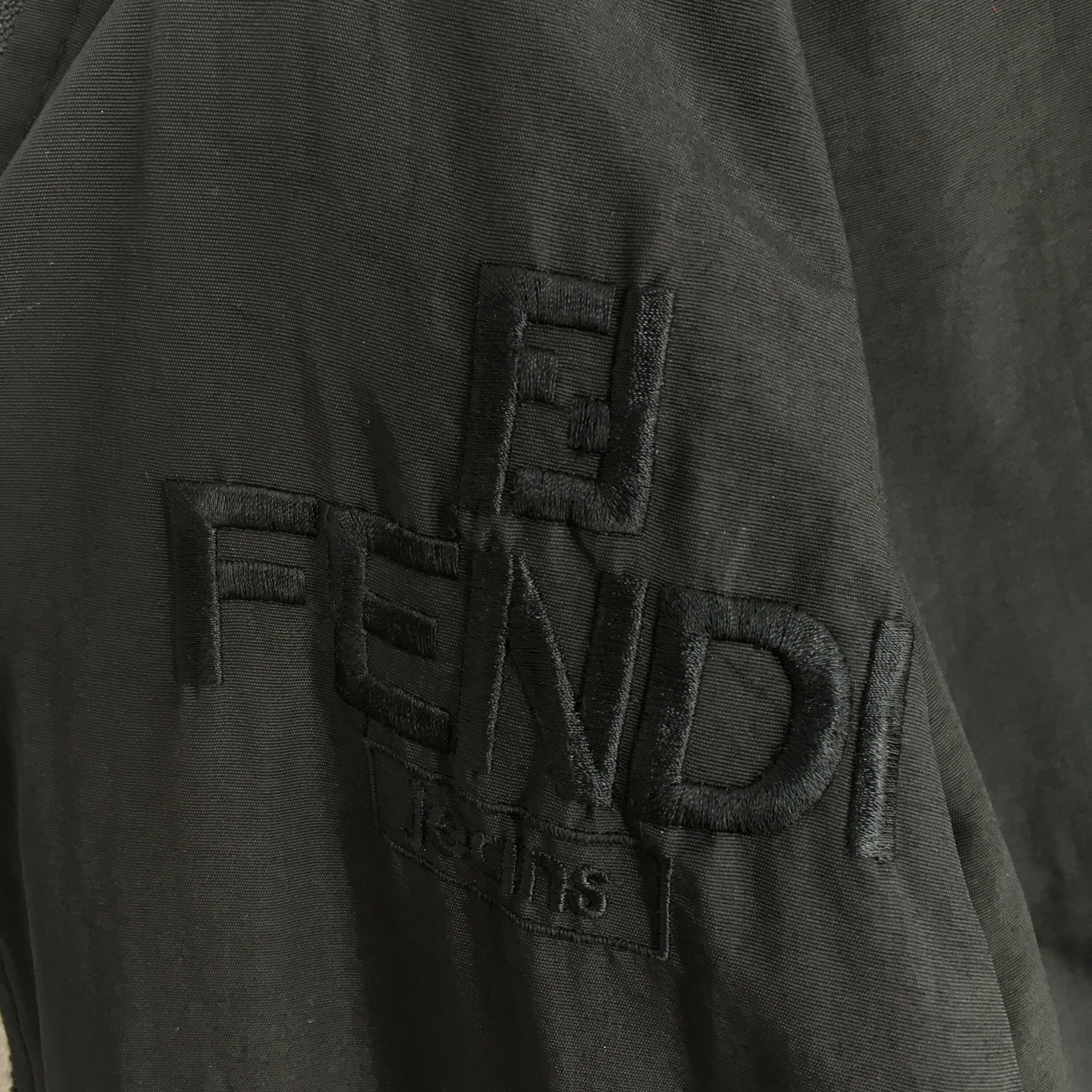 Fendi Roma Monogram Black Reversible Jacket Large Vintage Fendi