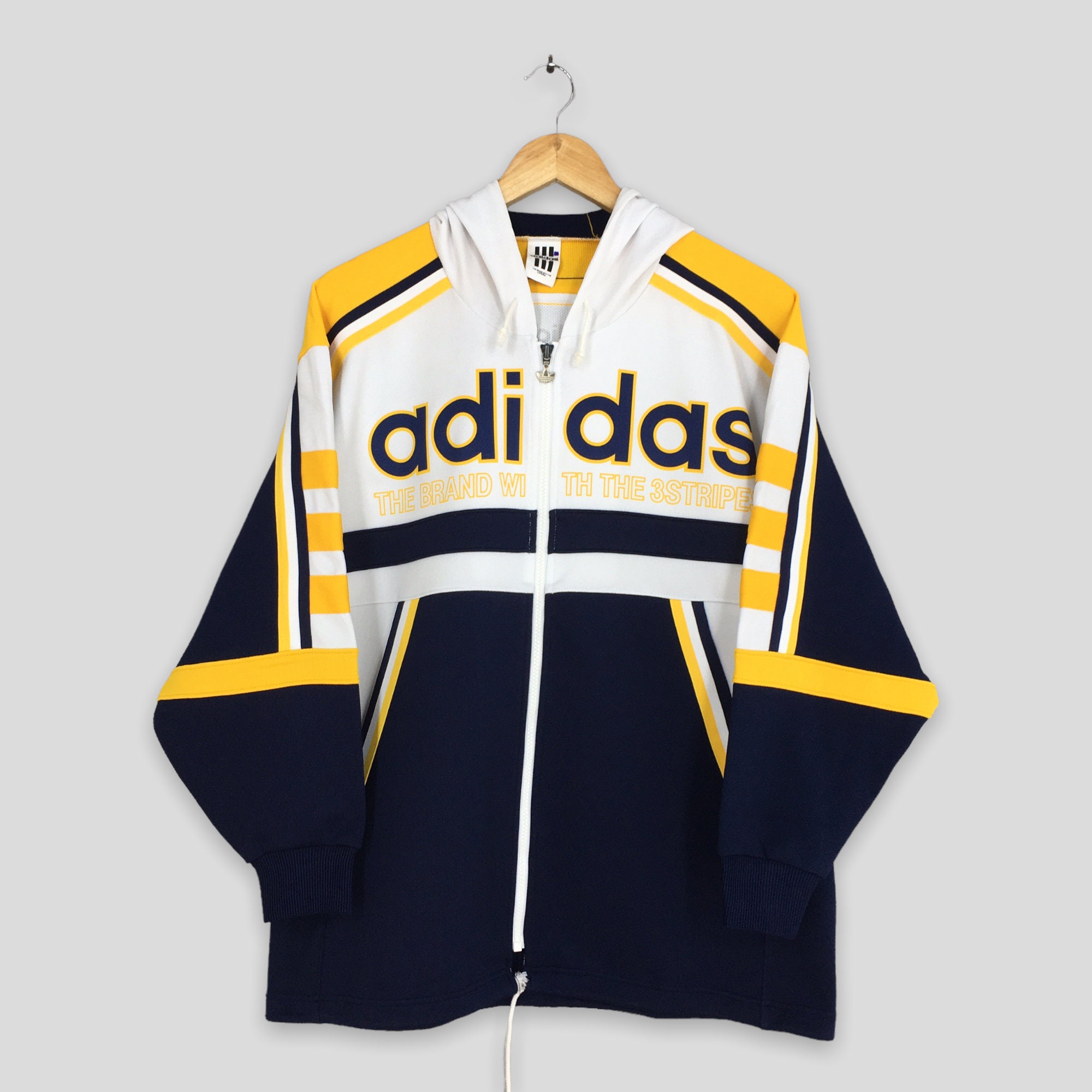 Vintage 90s Adidas Trefoil Track Top Jacket Large Unisex