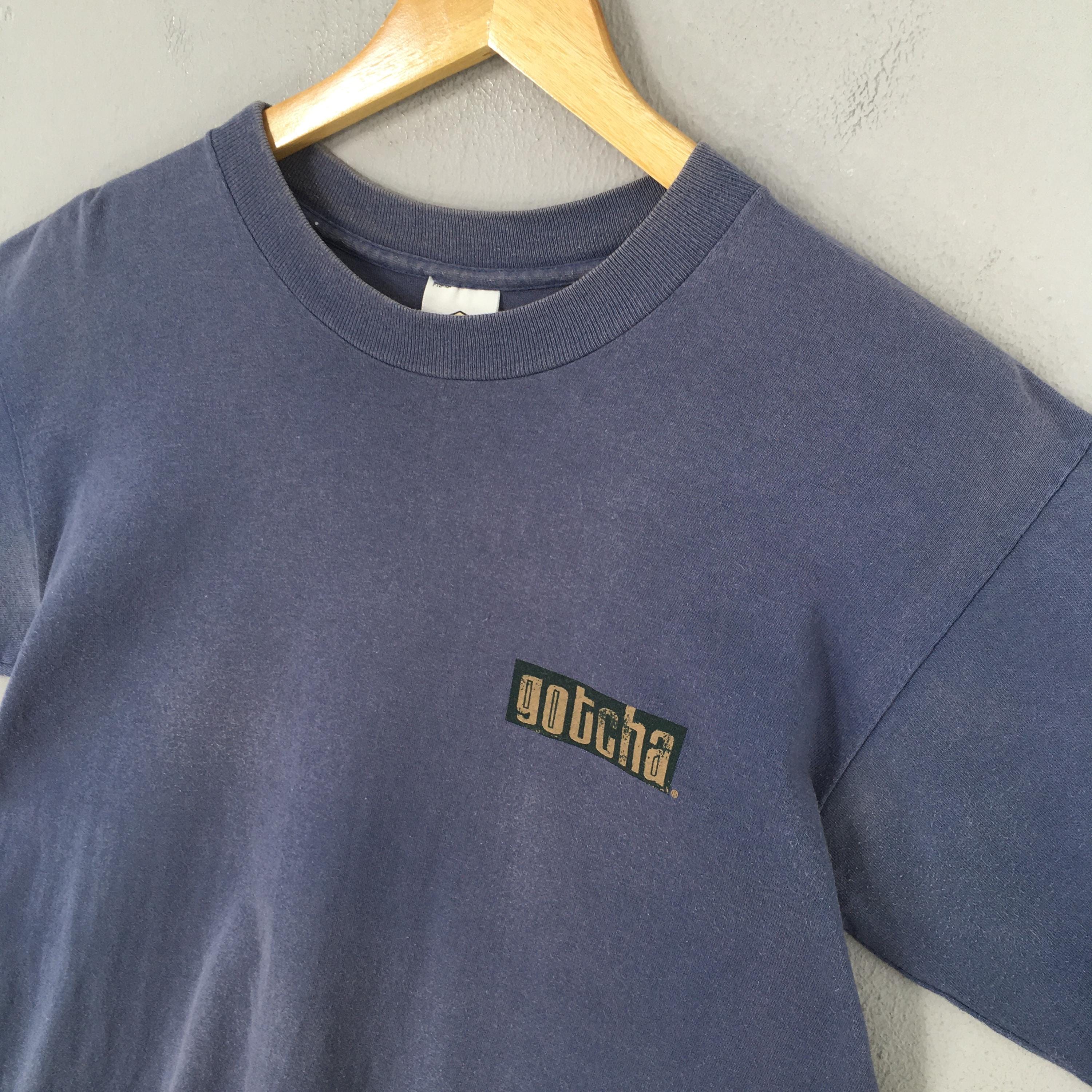 Vintage 90s Gotcha Hawaii Surf Blue T Shirt Medium Gotcha Hawaiian 