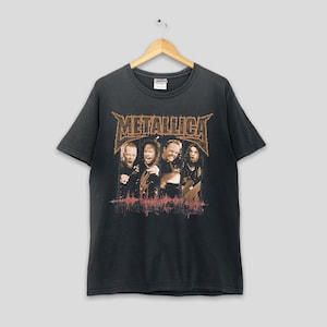 Vintage Metallica St Anger Punk Rock Tour Tshirt Medium 2000er Jahre Metallica Eine Art Monster Konzert Tournee Schwarzes T-Shirt Größe M