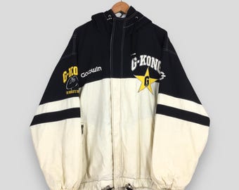 Vintage 90s Asics Austria Ski Jacket: Multi-color Racing Hoodie