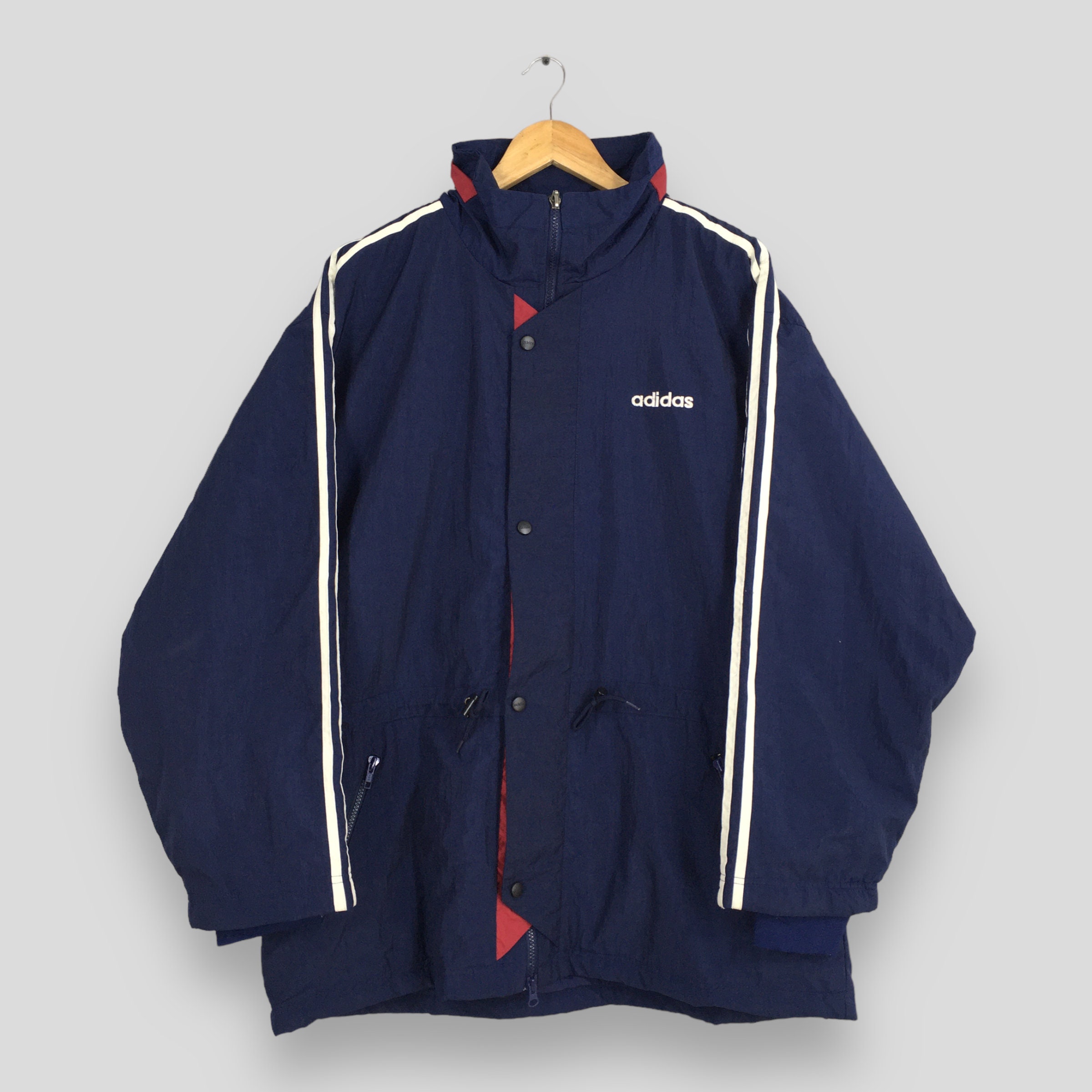 Vintage Adidas Equipment Bomber Jacket Hoodie Medium 90s Adidas
