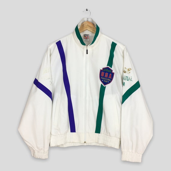 Vintage 90's Prince Usa Tennis Zipper Jacket Medi… - image 1