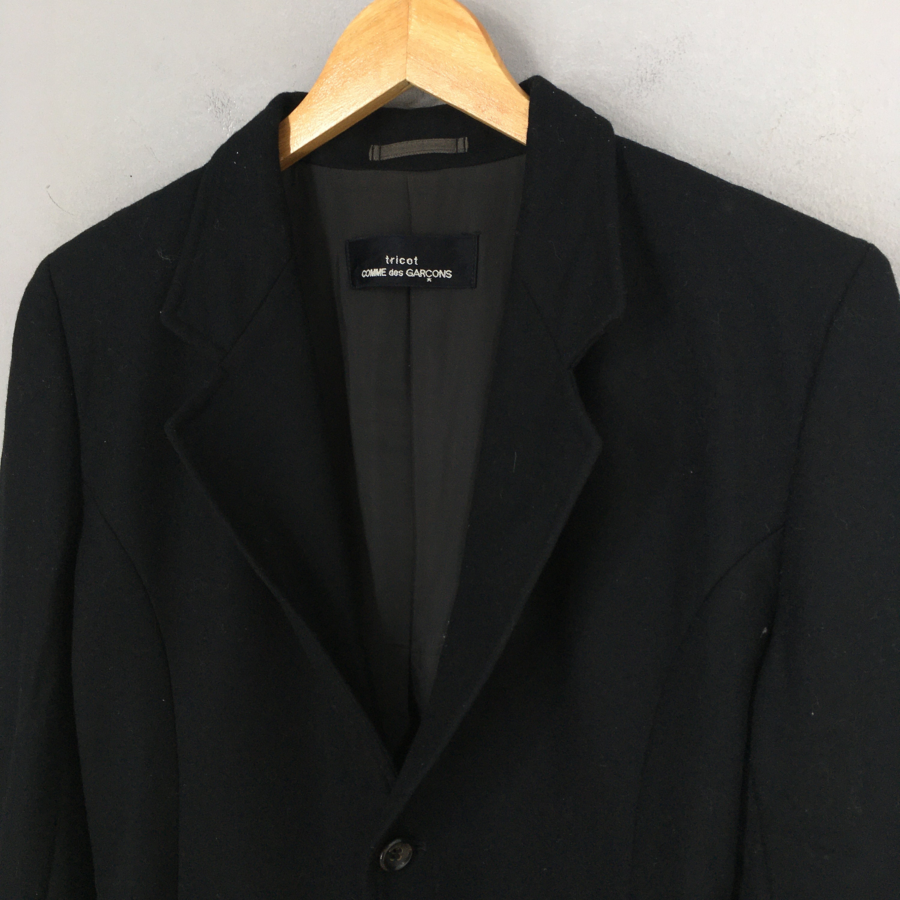 Vintage Tricot Comme Des Garcons Wool Coat Blazer Small Comme Des