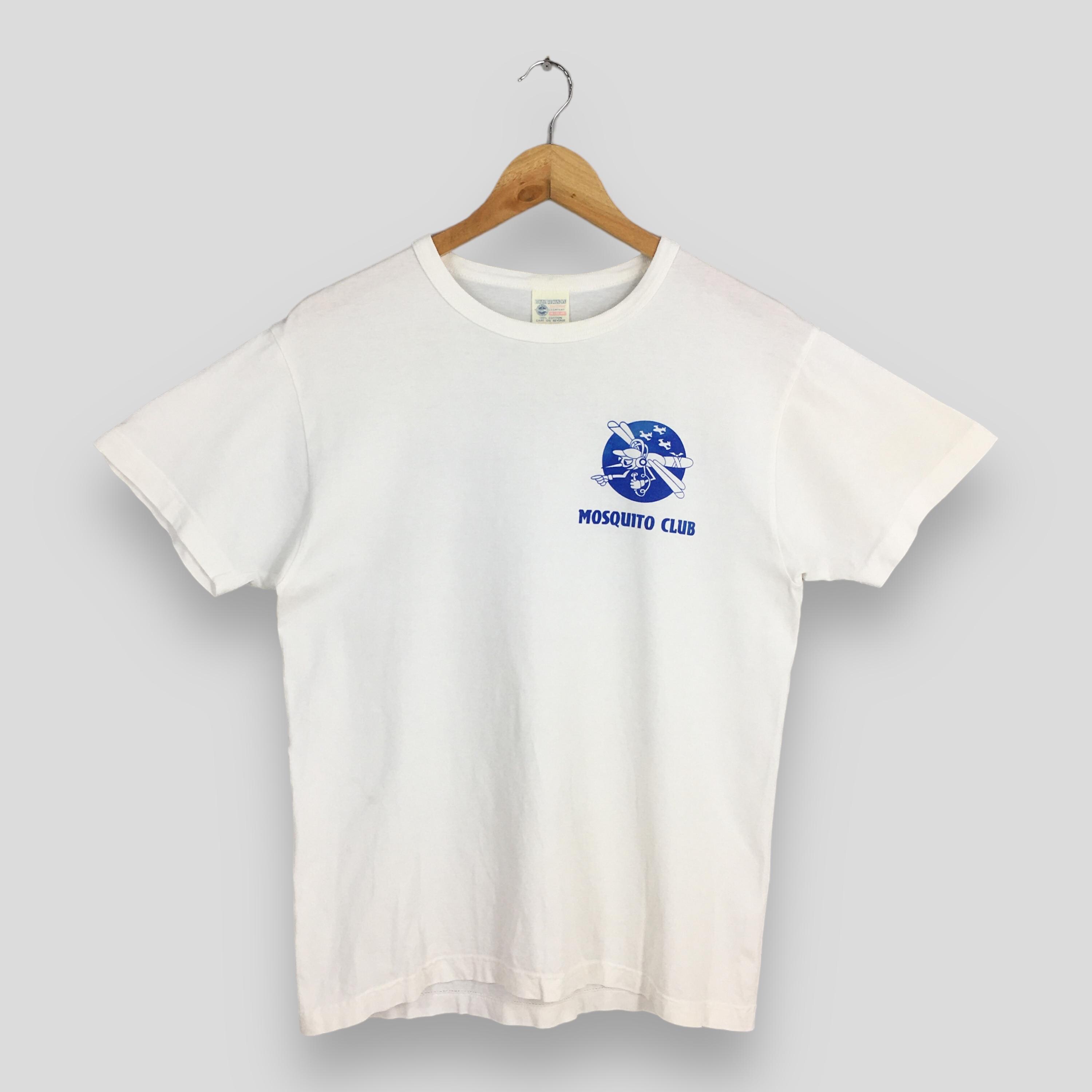 Vintage Buzz Rickson Mosquito Club White Tshirt Medium Buzz 
