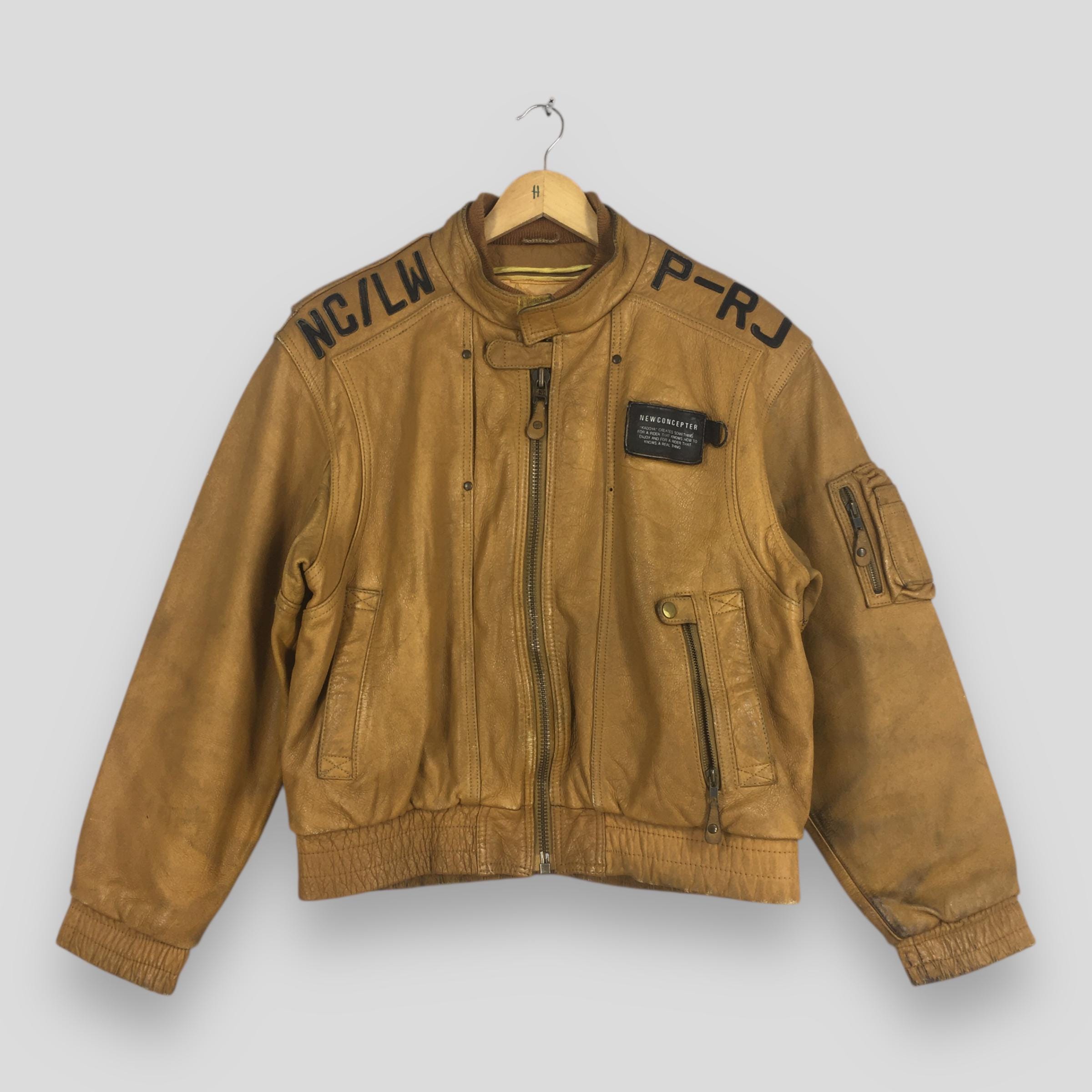 KADOYA NEW CONCEPTER レザージャケット（ヴィンテージ） Vintage Kadoya New Concepter Motorcycles Rider Leather Jacket