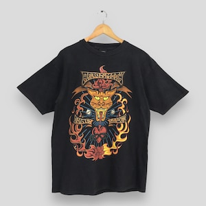 ヴィンテージ 90年代 エアロスミス ボンジョヴィ ナイン・ライヴズ・ツアー Tシャツ Lサイズ 1992年 アメリカンパンクロックバンド エアロスミス コンサート ブラック ジャイアントTシャツ サイズL
