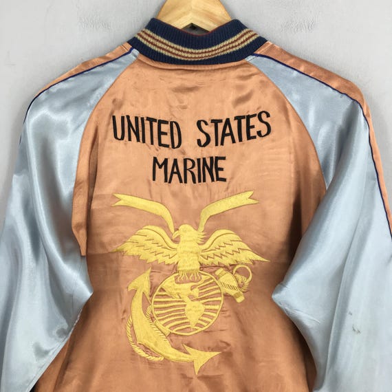 Vtg Tailor Toyo Enterprise Marine Sukajan Reversible Jacket