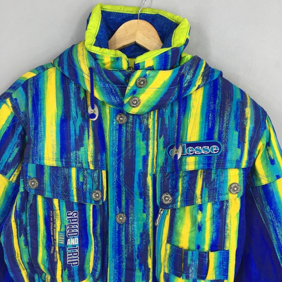 Vintage 90s Ellesse Ski Wear Hoodie Jacket Medium… - image 2