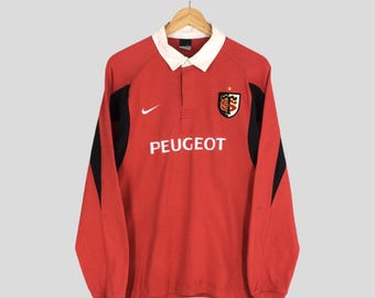 Vintage 90's Nike O2 England Rugby Jersey Polo Rugby Shirt