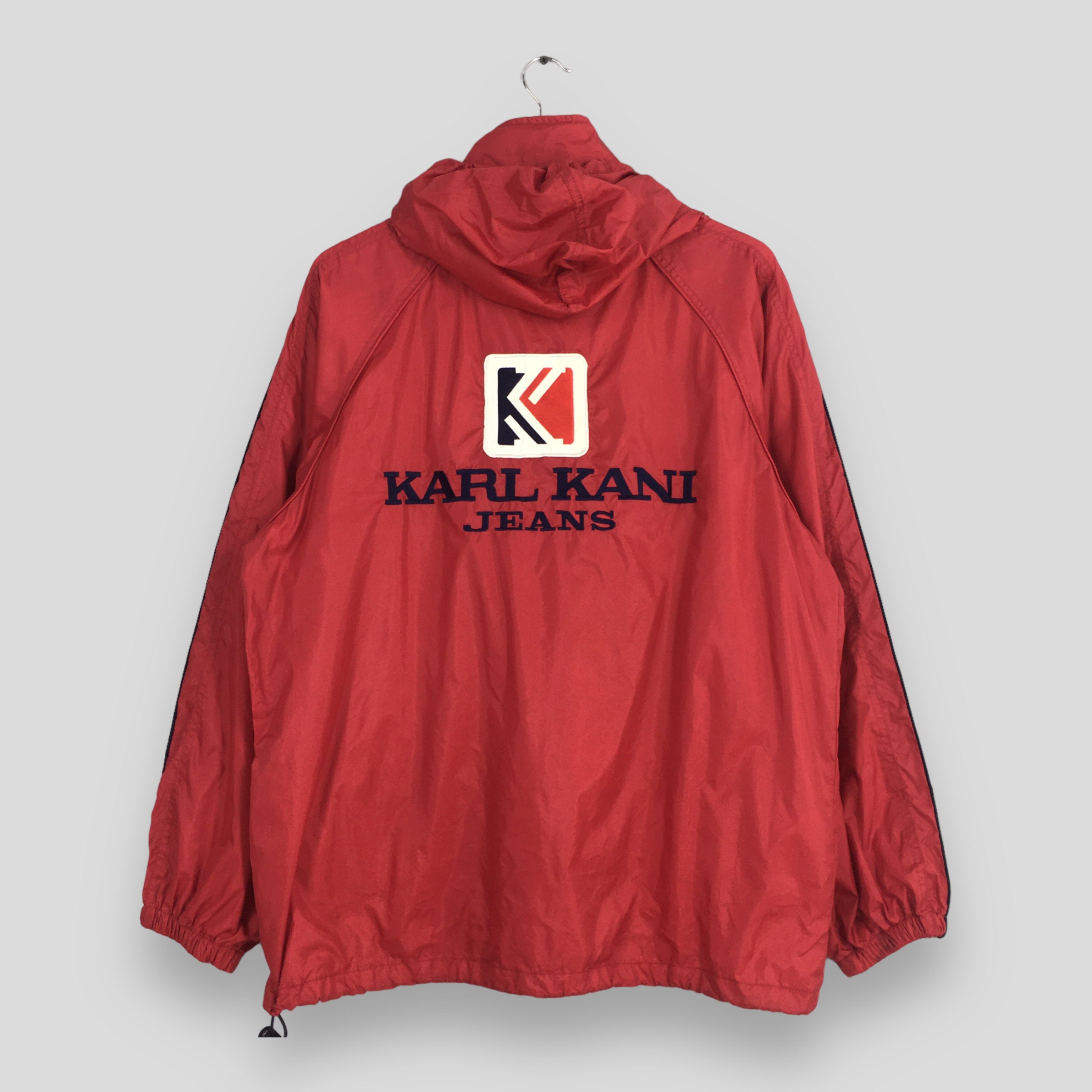 Vintage Karl Kani Red Windbreaker Jacket Medium Karl Kani