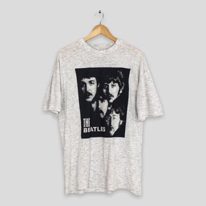 Vintage The Beatles Rock Band T shirt Large 90's The Beatles Line Up John Lennon Ringo Pop Music Beatles Concert Tees Size L