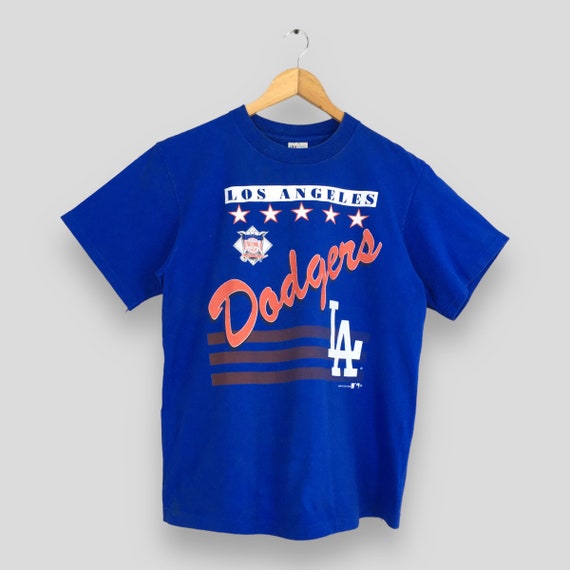 MLB Los Angeles Dodgers 90s ビンテージ Vintage Los Angeles Dodgers Baseball Blue T Shirt Large 90's LA