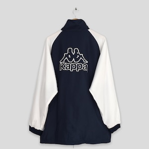 Vintage Kappa Sport Italia Blue Jacket Windbreaker Large 1990&#39;s Kappa Big Logo Track Top Kappa Sportswear Kappa Light Jacket Size L