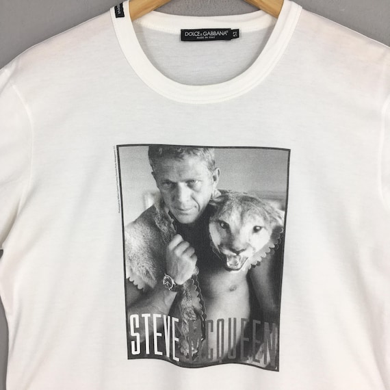 Dolce & Gabbana Steve McQueen Tシャツ Vintage Dolce & Gabbana Steve Mcqueen White T Shirt Medium Bruce