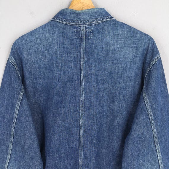 Vintage 90s Polo Ralph Lauren Denim Chore Jacket Large Polo RL