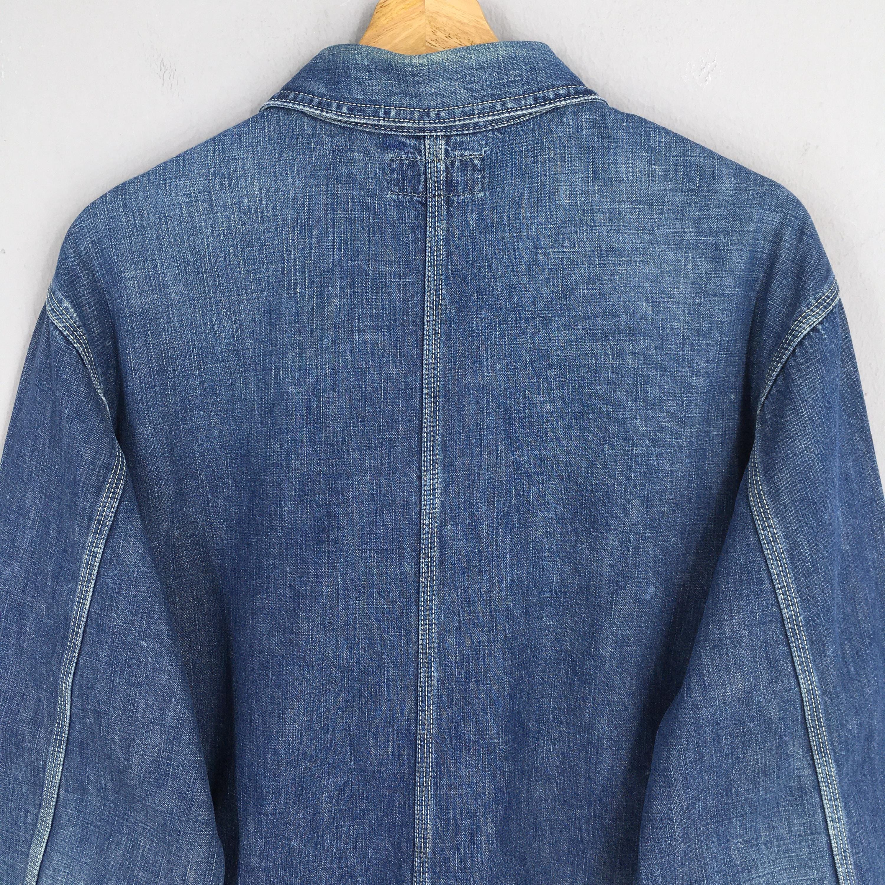 Vintage 90s Polo Ralph Lauren Denim Chore Jacket Large Polo RL