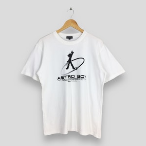 Vintage Astro Boy Mighty Atom Japanese Anime White T shirt Large 90&#39;s Manga Akira Astro Boy Osamu Tezuka Sci Fiction Movie Anima Tee Size L