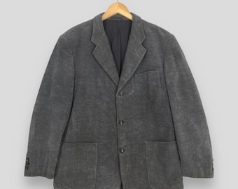 Vintage Comme Des Garcons Blue Striped Coat Blazer Small Comme Des