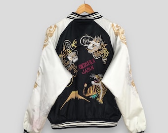 50s OKINAWA satin souvenir jacket スカジャン 50s 