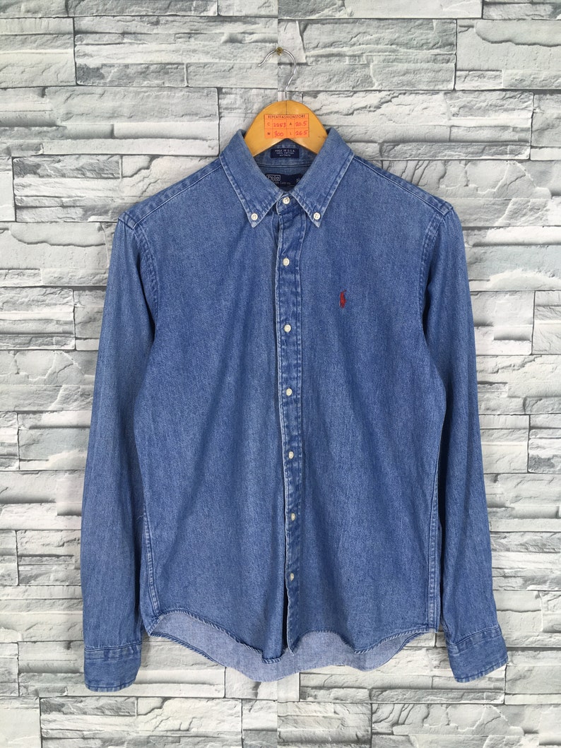 ralph lauren denim shirt vintage