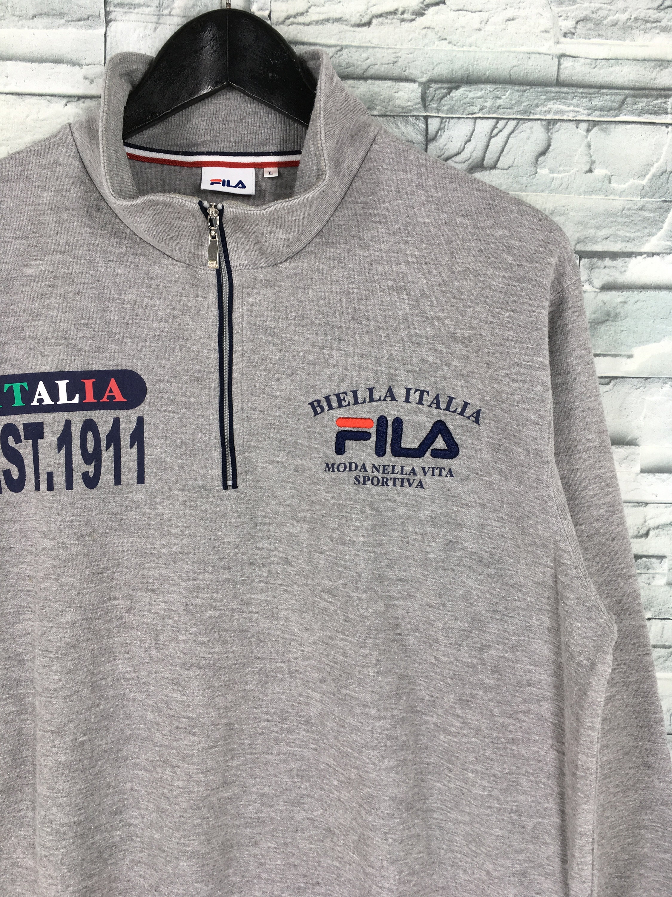 Fila Men Sweater Large Fila Italia Perugia Sportswear Jumper | Etsy