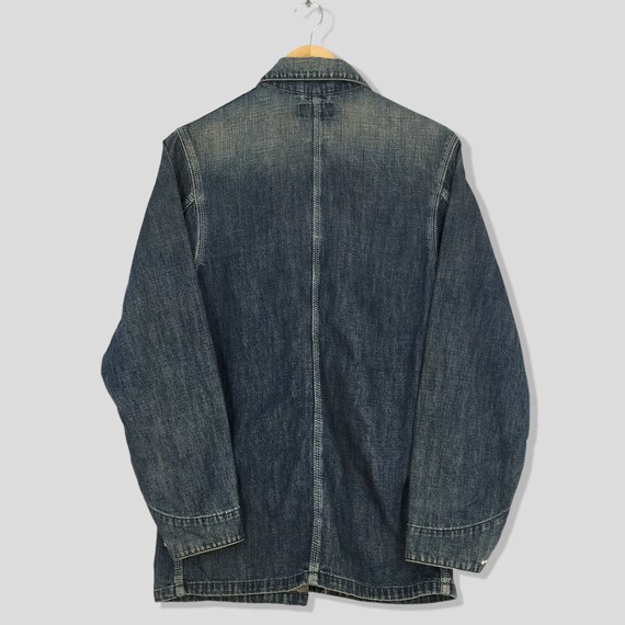 Carhartt denim deals barn coat stonewashed
